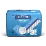 (New) FitRight Adult Incontinence Underwear,