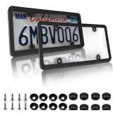 New lot of 2. 2Pack Clear License Plate Cover