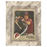 Vintage 1983 Fleer Set Break Pete Rose - Reds &