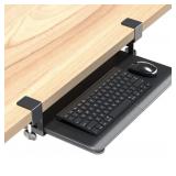 New BONTEC Small Keyboard Tray Under Desk, Pull