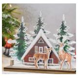 New lot of 3. Wooden Christmas Ornaments ,