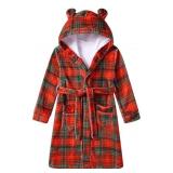 New Funnycokid Girls Robes Kids Hooded Bathrobe