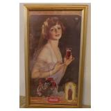 Coca Cola Girl Poster - Framed