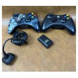 Two Xbox 360 Controlers