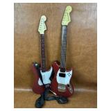 Two Fender Rock Band Guitars