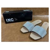 New INC Nataliah Silver Sandals Size 10.5