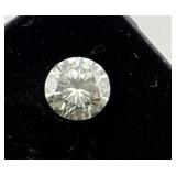 Beautiful Round Faceted Diamond Center