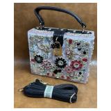 New Beautiful Velvet and Jewels Purse