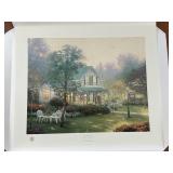 "The Village In" By Thomas Kinkade Signed