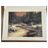 "Winters End" By Thomas Kinkade Singed / Limited