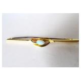 15K YELLOW GOLD BAR PIN