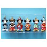 DISNEY STORE GLASS TREE ORNAMENTS