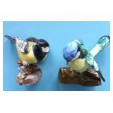 TWO PORCELAIN  BIRD FIGURINES