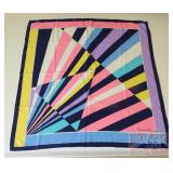 Vintage Christian Dior Multi-Color Scarf.