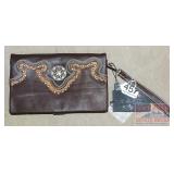 New Rustic Coutures Western Purse/Wallet in One.