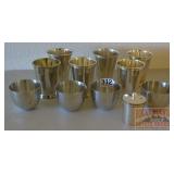 Assorted Vintage Silverplate Tumblers.