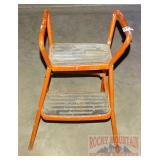 Vintage Orange Cosco Step Stool.