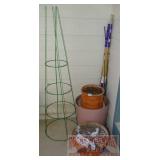 Planters, Tomatoe Cage, Plant Stakes & More.