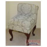 Boudoir/Vanity Chair W/ Queen Anne Legs.