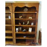 Heavy Dark Pine Shelf with Adjustable Shelves.