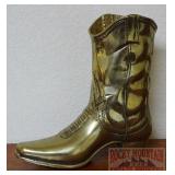 Heavy 9" Brass Cowboy Boot.