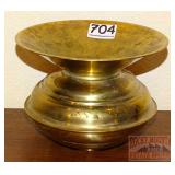 6" Brass Spittoon, Made in Canada.