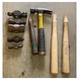 Assorted Hammer Heads and Handles