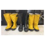 3 Pairs Rubber Boots-7,10,14