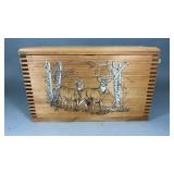 Wood Crate W/Handles (Buck & Doe)