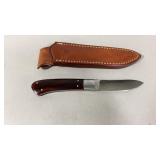 ParaGod Pocket Knife w/ Leather Sheath