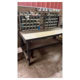 28"x60ï¿½ Work Bench and Contents