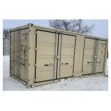 20ï¿½ Storage Container With 2 Side & Rear Door