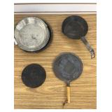 Vintage Cookware Pie Tins, Skillet & Diffuser