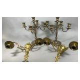 Brass Candlestick Holders,sconces