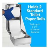 BOBRICK 2888 ClassicSeries Stainless Steel Surface-Mounted Multi-Roll Toilet Tissue Dispenser, Satin Finish, 5-15/16" Length, 11" Height, 6-1/16" Width