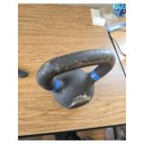 25 Lb Powder Coated Solid Cast Iron Kettlebell Weight