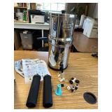 READ DESCRIPTION!! Big Berkey Gravity-Fed Stainless Steel Countertop Water Filter System 2.25 Gallon with 2 Authentic Black Berkey Elements BB9-2 Filters RETAILS $367!!