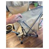 Camping Chair, Portable Folding Chair, Reclining Beach Chair, Lawn Chairs with Removable Footrest,