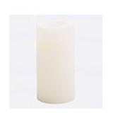 LED Big Pillar Candle Ivory 5" x 12" Large