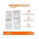 Amazon Basics Male Dog Wrap, Disposable Diapers, X-Small, Pack of 30, White