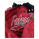Atlanta falcons 1 jacket and 1 hoodie tee combo, medium