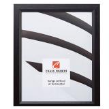 Craig Frames 23x33 Picture Frame, Solid Black Wood Grain Poster Frame, 0.825-Inch Wide, Wall Mount Display