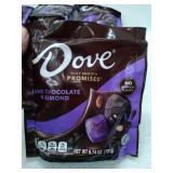 Dove Promises Almond Dark Chocolate Candy 6.74-Ounce Bag, Pack of 8, Exp 01/2025