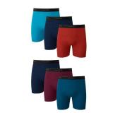 Hanes Mens Underwear Briefs, Cool Dri Moisture-wicking Cotton No-ride-up For Men, Multi-packs Available Boxer, 6 Pack - Dyed Assorted, Large US