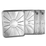 Plasticpro Disposable Foil oven liner Reusable Oven Drip Pan - Tray for Cooking and Baking Pack of 10