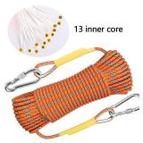 X XBEN Outdoor Climbing Rope 10M (32ft) Rock Climbing Rope, Escape Rope Climbing Equipment Fire Rescue Parachute Rope (32 Foot) - Orange