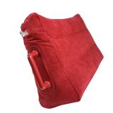 WenBags Inflatable Wedge Pillow for Sleeping, Lightweight Portable Wedge Pillow for Travel, Suitable for Back Leg and Knee, Good for Reading Napping and Driving Time (Red, M)