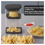 French Fry Cutter, Solucky Potato Onion Cutter, Professional Homestyle Vegetable Chopper Dicer, Great for Potatoes Carrots Cucumbers Zucchini Peppers 3/8 inch Blade(Only 1 Blade)