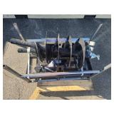 Unused 2024 JCT Skid Steer Hydraulic Auger Drive & Bits (quick attach,12 in.& 18 in. Alloy bits)