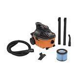 4 Gallon 5.0 Peak HP Portable Shop Vac Wet Dry Vacuum with Fine Dust Filter, Locking Hose and Accessories  Missing Filter